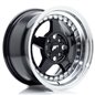 JR Wheels JR6 15x8 ET25 4x100 Gloss Black w/Machined Lip