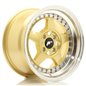 JR Wheels JR6 15x8 ET25 4x100 Gold w/Machined Lip JR Wheels JR6 15x8 ET25 4x100 Gold w/Machined Lip