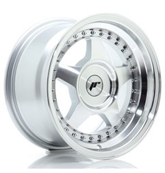 JR Wheels JR6 15x8 ET25 BLANK Silver Machined Face