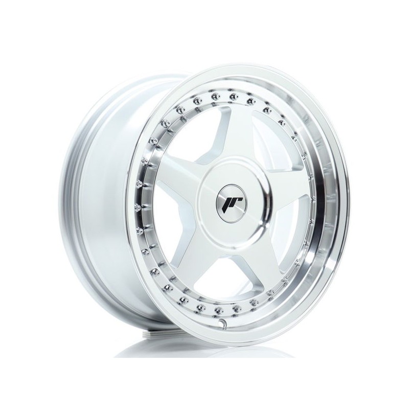JR Wheels JR6 16x7 ET20-35 BLANK Silver Machined Face JR Wheels JR6 16x7 ET20-35 BLANK Silver Machined Face