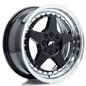 JR Wheels JR6 16x7 ET25 4x100/108 Gloss Black w/Machined Lip JR Wheels JR6 16x7 ET25 4x100/108 Gloss Black w/Machined Lip