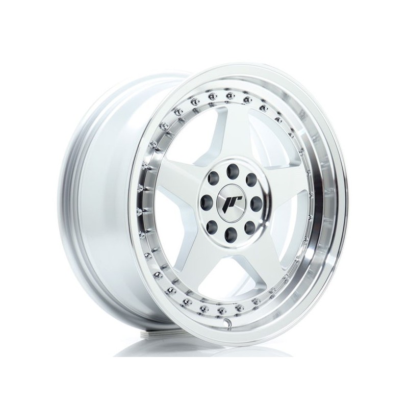 JR Wheels JR6 16x7 ET25 4x100/108 Silver Machined Face JR Wheels JR6 16x7 ET25 4x100/108 Silver Machined Face