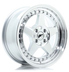 JR Wheels JR6 16x7 ET35 4x100 Silver Machined Face