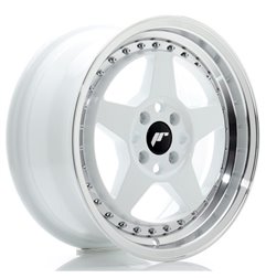 JR Wheels JR6 16x7 ET35 4x100 White w/Machined Lip
