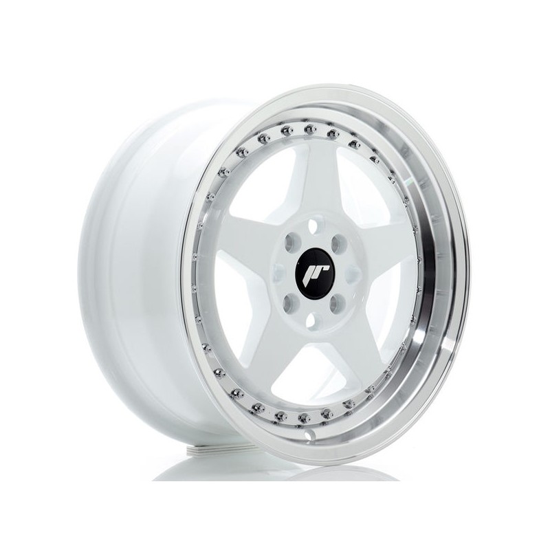 JR Wheels JR6 16x7 ET35 4x100 White w/Machined Lip JR Wheels JR6 16x7 ET35 4x100 White w/Machined Lip