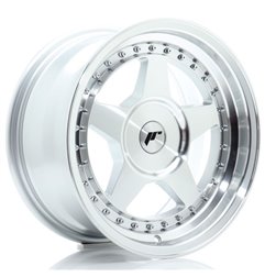 JR Wheels JR6 16x8 ET10-30 BLANK Silver Machined Face
