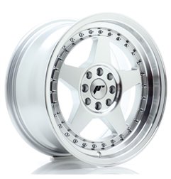 JR Wheels JR6 16x8 ET25 4x100/108 Silver Machined Face