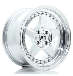 JR Wheels JR6 16x8 ET30 4x100 Silver Machined Face