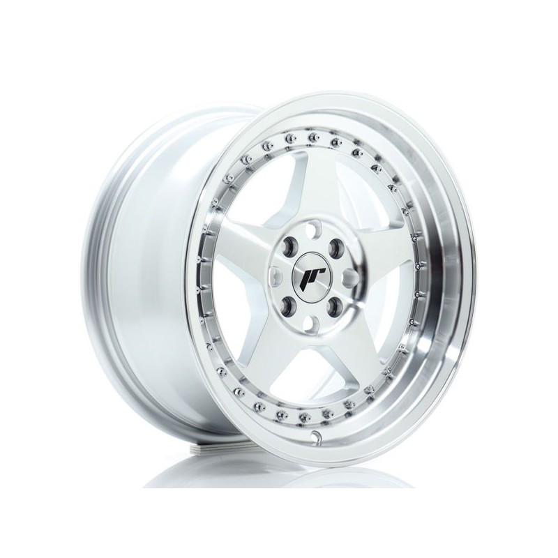 JR Wheels JR6 16x8 ET30 4x100 Silver Machined Face