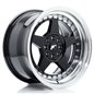 JR Wheels JR6 16x9 ET20 4x100/108 Gloss Black w/Machined Lip JR Wheels JR6 16x9 ET20 4x100/108 Gloss Black w/Machined Lip