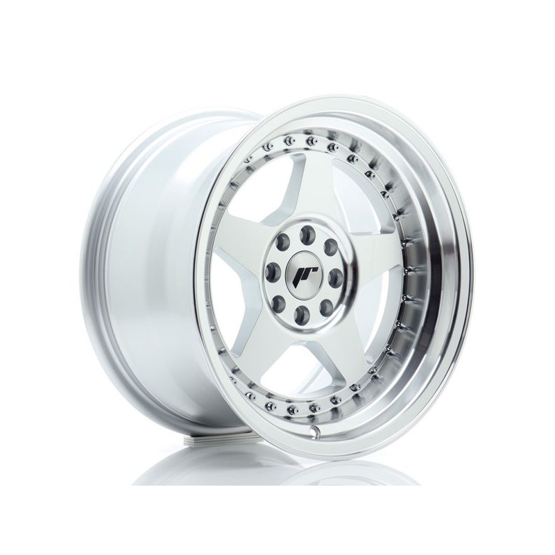 JR Wheels JR6 16x9 ET20 4x100/108 Silver Machined Face