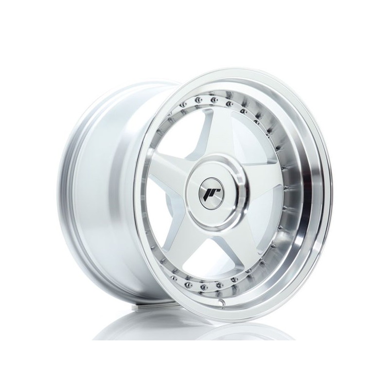 JR Wheels JR6 17x10 ET0-20 BLANK Silver Machined Face