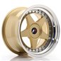 JR Wheels JR6 17x10 ET20 BLANK Gold w/Machined Lip