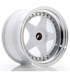 JR Wheels JR6 17x10 ET20 BLANK White w/Machined Lip