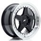 JR Wheels JR6 17x8 ET20-35 4H BLANK Gloss Black w/Machined Lip JR Wheels JR6 17x8 ET20-35 4H BLANK Gloss Black w/Machined Lip