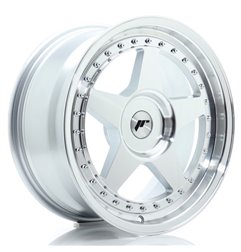 JR Wheels JR6 17x8 ET20-35 BLANK Silver Machined Face