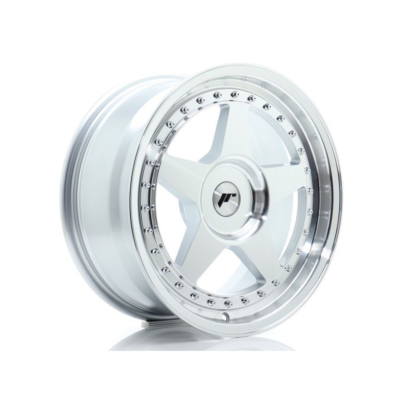 JR Wheels JR6 17x8 ET20-35 BLANK Silver Machined Face JR Wheels JR6 17x8 ET20-35 BLANK Silver Machined Face