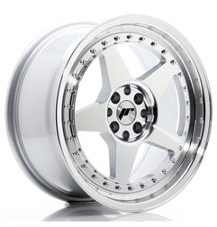 JR Wheels JR6 17x8 ET35 4x100/114 Silver Machined Face