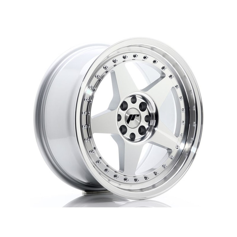 JR Wheels JR6 17x8 ET35 4x100/114 Silver Machined Face JR Wheels JR6 17x8 ET35 4x100/114 Silver Machined Face