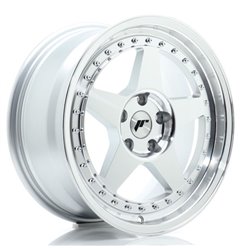 JR Wheels JR6 17x8 ET35 5x112 Silver Machined Face