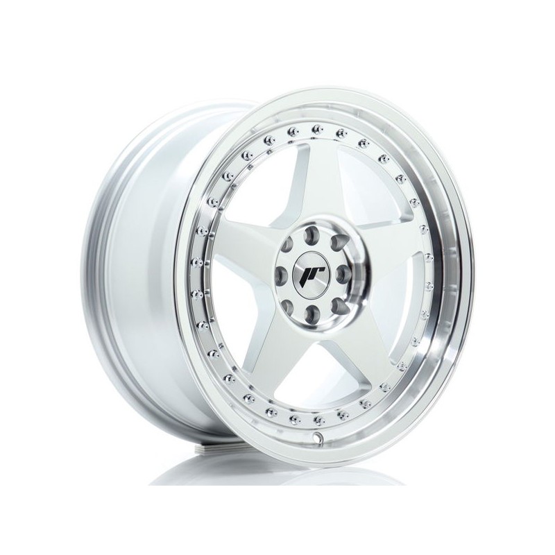 JR Wheels JR6 17x8 ET35 5x114/120 Silver Machined Face JR Wheels JR6 17x8 ET35 5x114/120 Silver Machined Face