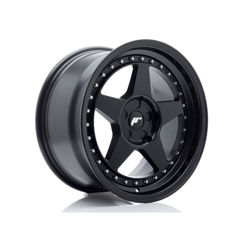 JR Wheels JR6 17x9 ET20-35 5H BLANK Matt Black