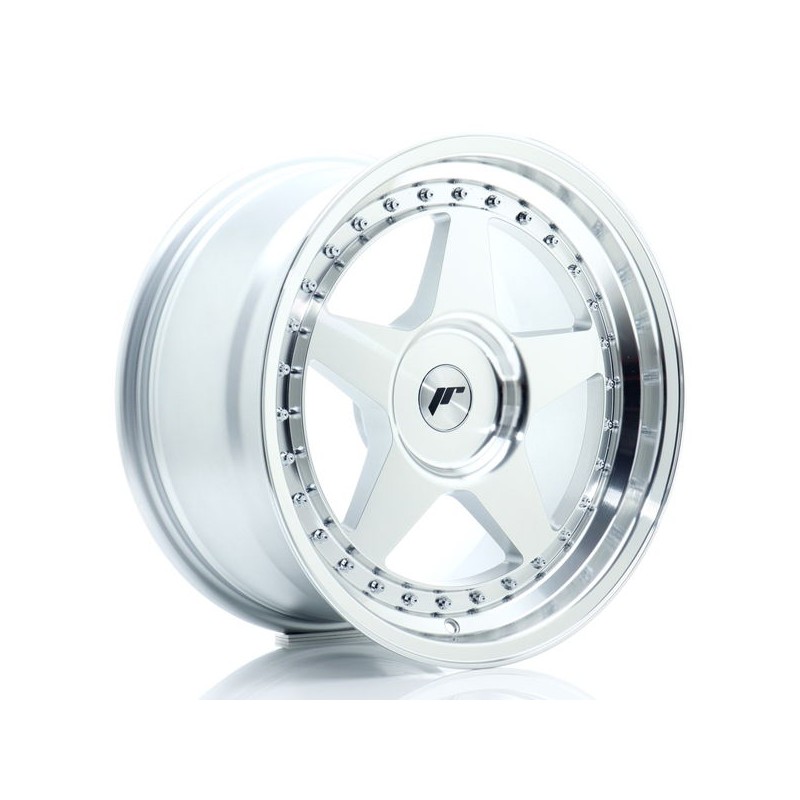 JR Wheels JR6 17x9 ET20-35 BLANK Silver Machined Face