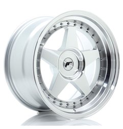 JR Wheels JR6 18x10 ET0-25 BLANK Silver Machined Face