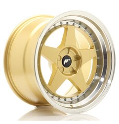 JR Wheels JR6 18x10,5 ET0-25 5H BLANK Gold w/Machined Lip