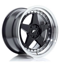 JR Wheels JR6 18x10,5 ET25 5x114,3/120 Gloss Black w/Machined Lip