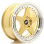 JR Wheels JR6 18x8 ET20-35 5H BLANK Gold w/Machined Lip