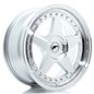 JR Wheels JR6 18x8 ET20-35 BLANK Silver Machined Face