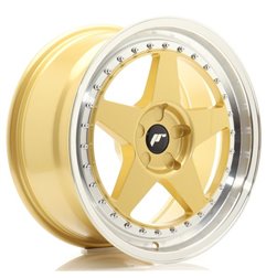 JR Wheels JR6 18x8,5 ET20-40 5H BLANK Gold w/Machined Lip