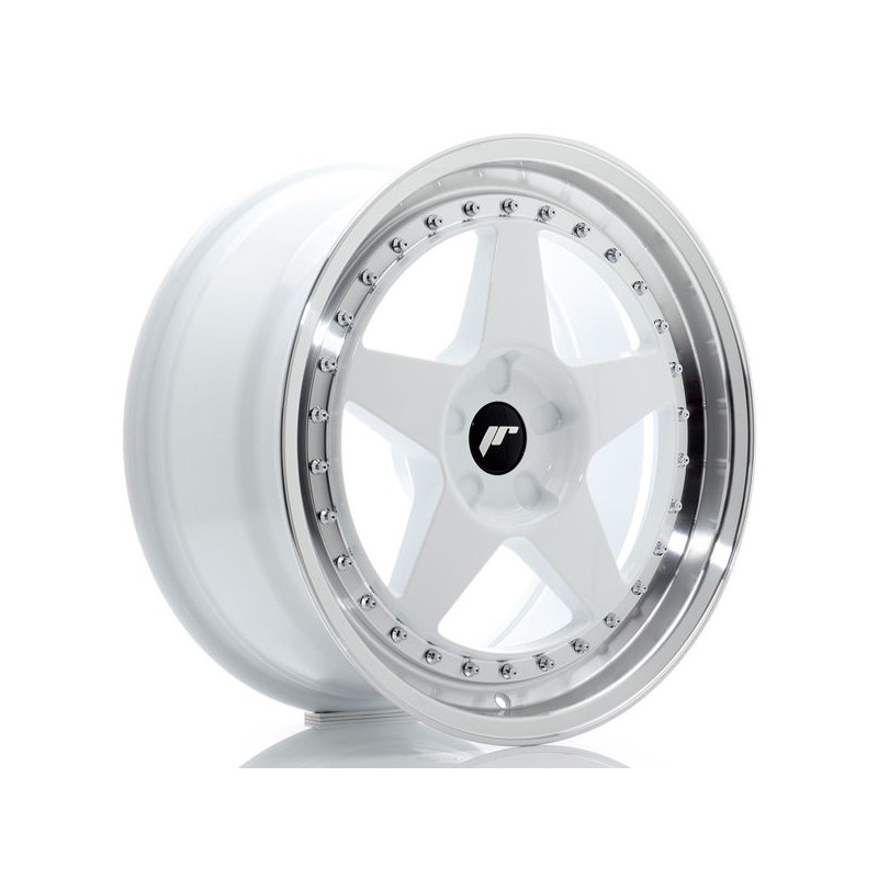 JR Wheels JR6 18x8,5 ET20-40 5H BLANK White w/Machined Lip JR Wheels JR6 18x8,5 ET20-40 5H BLANK White w/Machined Lip