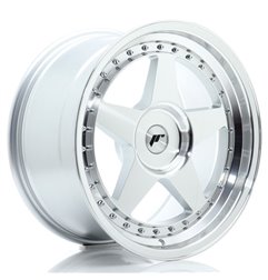 JR Wheels JR6 18x9 ET20-35 BLANK Silver Machined Face
