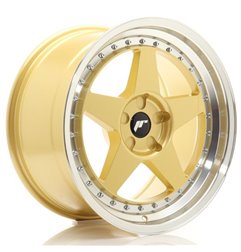 JR Wheels JR6 18x9,5 ET20-40 5H BLANK Gold w/Machined Lip