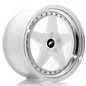 JR Wheels JR6 18x9,5 ET20-40 5H BLANK White w/Machined Lip