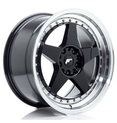 JR Wheels JR6 18x9,5 ET22 5x114,3/120 Gloss Black w/Machined Lip