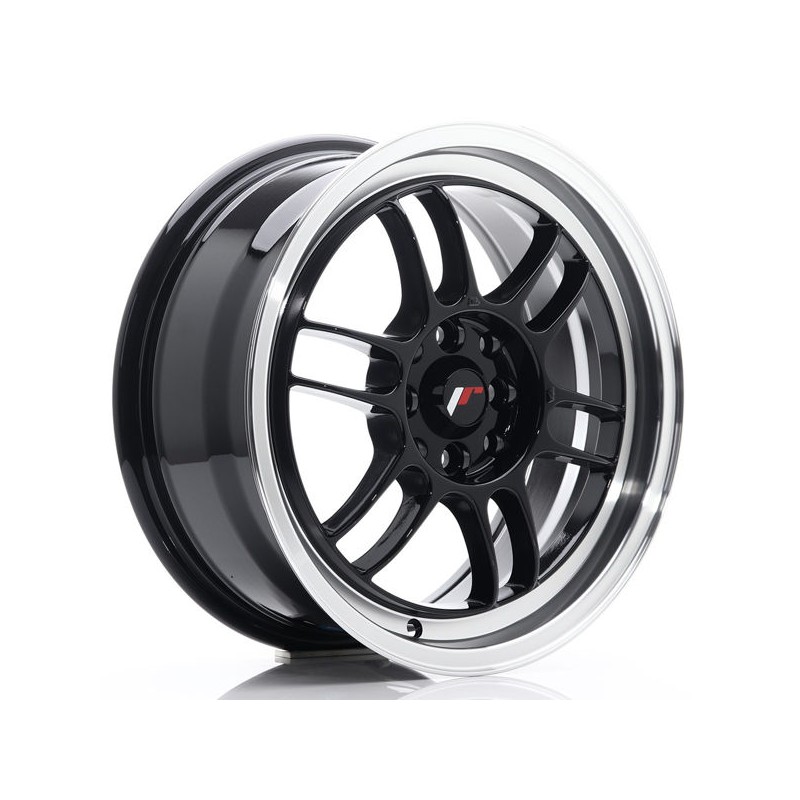 JR Wheels JR7 16x7 ET38 4x100/114 Gloss Black w/Machined Lip JR Wheels JR7 16x7 ET38 4x100/114 Gloss Black w/Machined Lip
