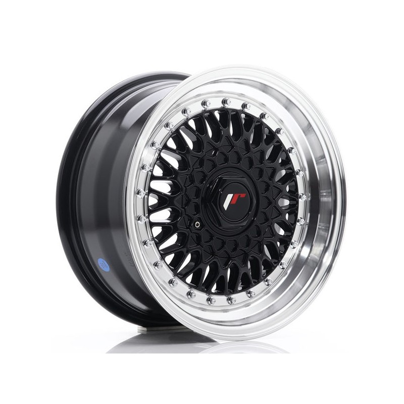 JR Wheels JR9 15x7 ET20 4x100/108 Gloss Black w/Machined Lip JR Wheels JR9 15x7 ET20 4x100/108 Gloss Black w/Machined Lip