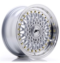 JR Wheels JR9 15x7 ET20 4x100/108 Silver w/Machined Lip