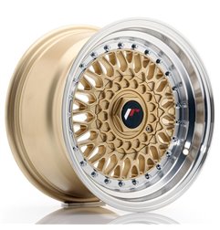 JR Wheels JR9 15x8 ET15 4x100/114 Gold w/Machined Lip