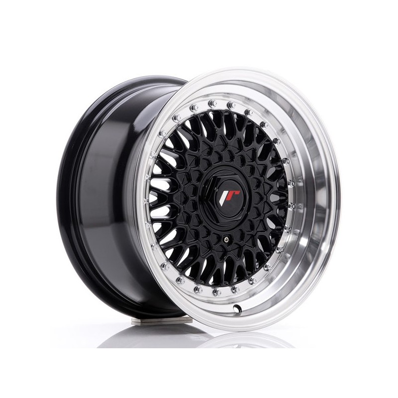 JR Wheels JR9 15x8 ET20 4x100/108 Gloss Black w/Machined Lip JR Wheels JR9 15x8 ET20 4x100/108 Gloss Black w/Machined Lip