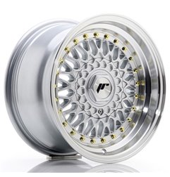 JR Wheels JR9 15x8 ET20 4x100/108 Silver w/Machined Lip