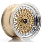 JR Wheels JR9 15x8 ET20 BLANK Gold w/Machined Lip