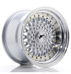 JR Wheels JR9 15x9 ET10 4x100/108 Silver w/Machined Lip