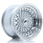 JR Wheels JR9 15x9 ET10 4x100/108 Silver w/Machined Lip+Silver Rivets JR Wheels JR9 15x9 ET10 4x100/108 Silver w/Machined Lip+Silver Rivets