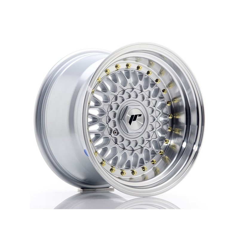 JR Wheels JR9 15x9 ET10 BLANK Silver w/Machined Lip JR Wheels JR9 15x9 ET10 BLANK Silver w/Machined Lip