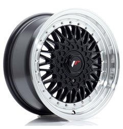 JR Wheels JR9 16x7,5 ET25 4x100/108 Gloss Black w/Machined Lip