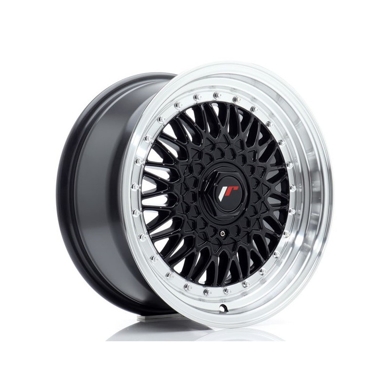 JR Wheels JR9 16x7,5 ET25 4x100/108 Gloss Black w/Machined Lip JR Wheels JR9 16x7,5 ET25 4x100/108 Gloss Black w/Machined Lip